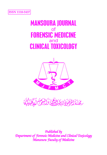 Mansoura Journal of Forensic Medicine and Clinical Toxicology